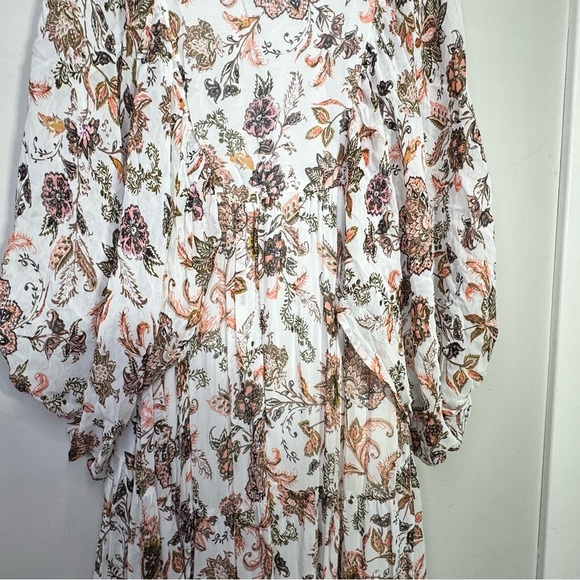 By Anthropologie V-Neck Long-Sleeve Maxi Dress Size Small - Picture 12 of 16